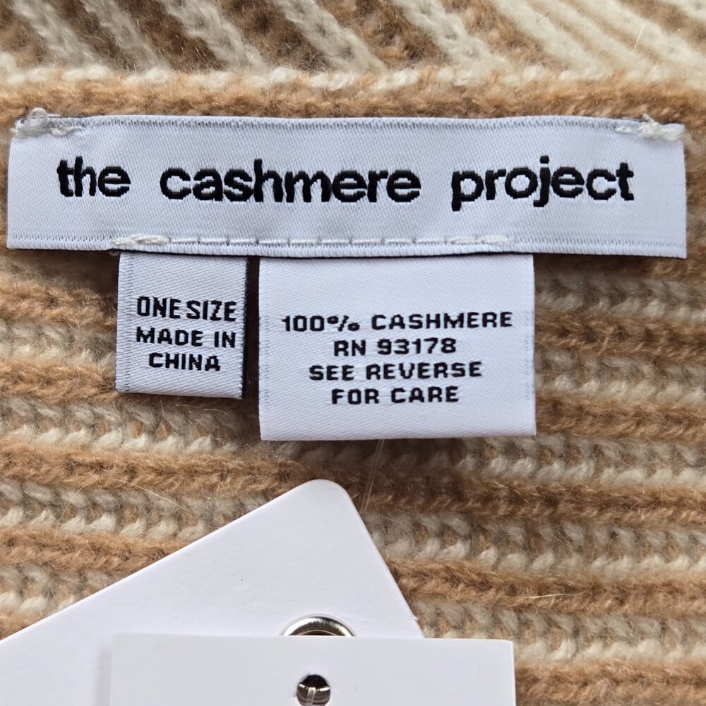 NWT The Cashmere Project Two Tone Ribbed Scarf - Picture 7 of 9